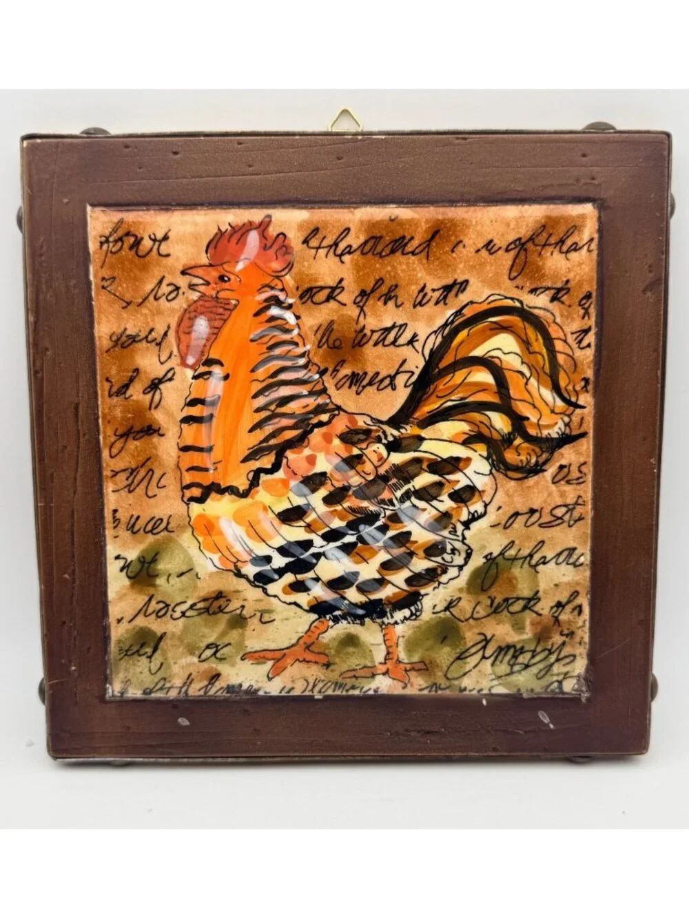 Rooster Tile Trivet Or Wall Decor 8